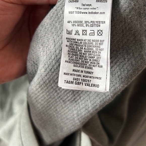 Ted Baker London Men’s Quarter Zip Wool Blend Sweater - Picture 8 of 11